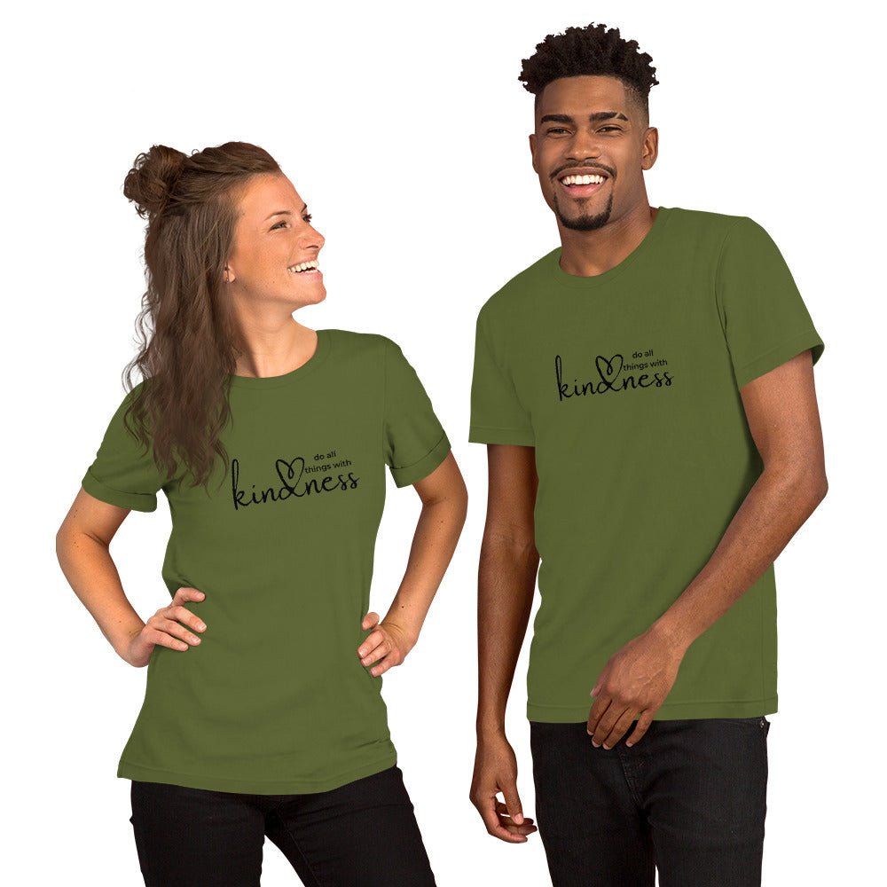 Do All Things with Kindness Printed Adult Unisex Short-Sleeve T-Shirt - The Kindness Cause