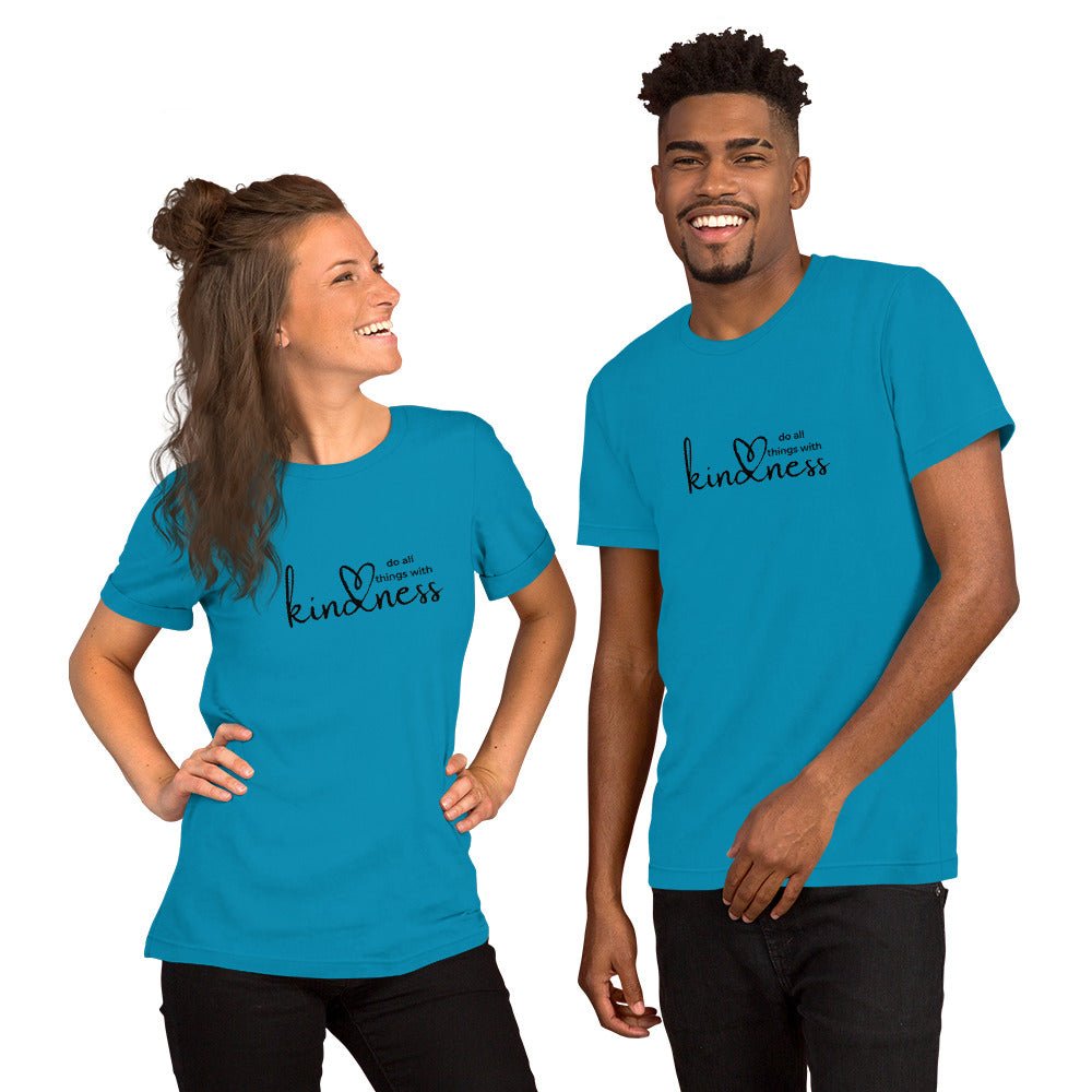 Do All Things with Kindness Printed Adult Unisex Short-Sleeve T-Shirt - The Kindness Cause