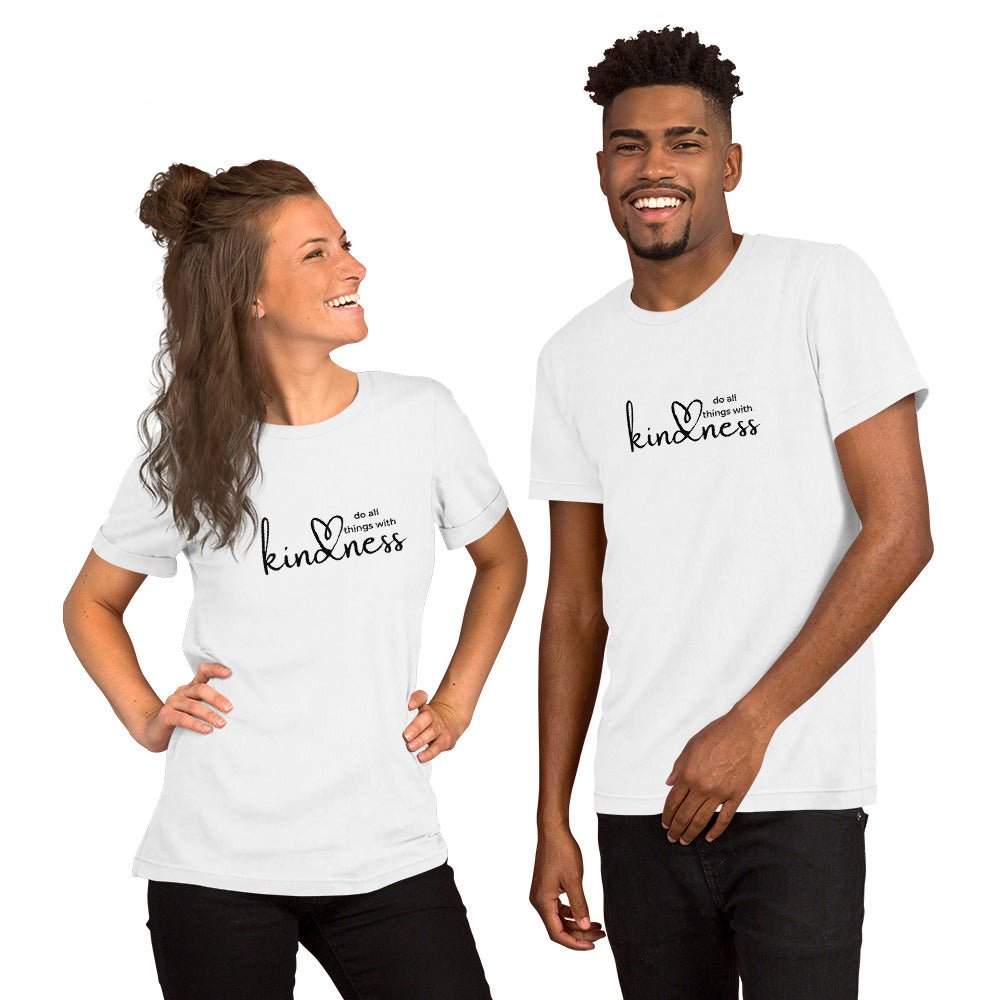 Do All Things with Kindness Printed Adult Unisex Short-Sleeve T-Shirt - The Kindness Cause