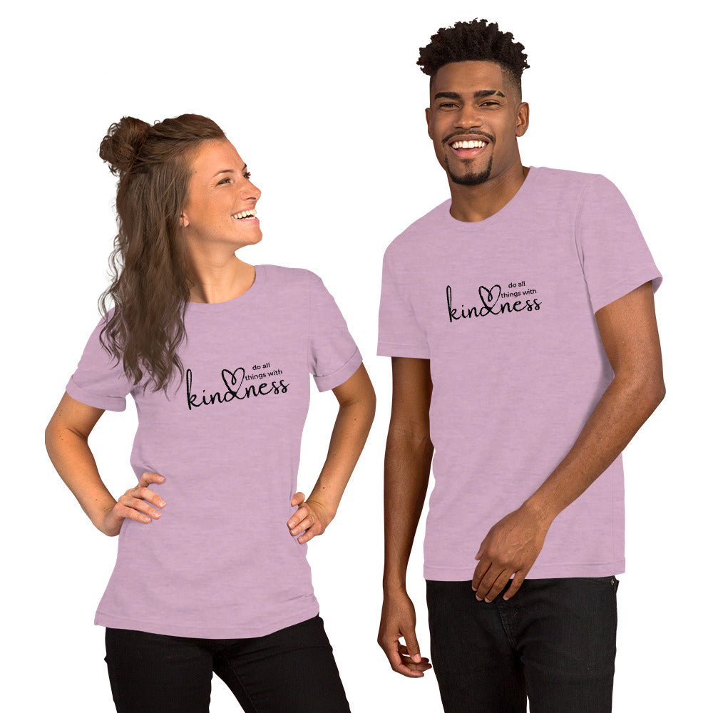Do All Things with Kindness Printed Adult Unisex Short-Sleeve T-Shirt - The Kindness Cause
