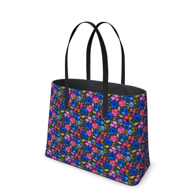 Dream a Little Bigger Floral Leather Tote - The Kindness Cause