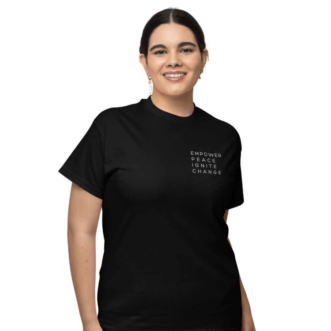 Empower Peace Ignite Change Unisex T-shirt - The Kindness Cause
