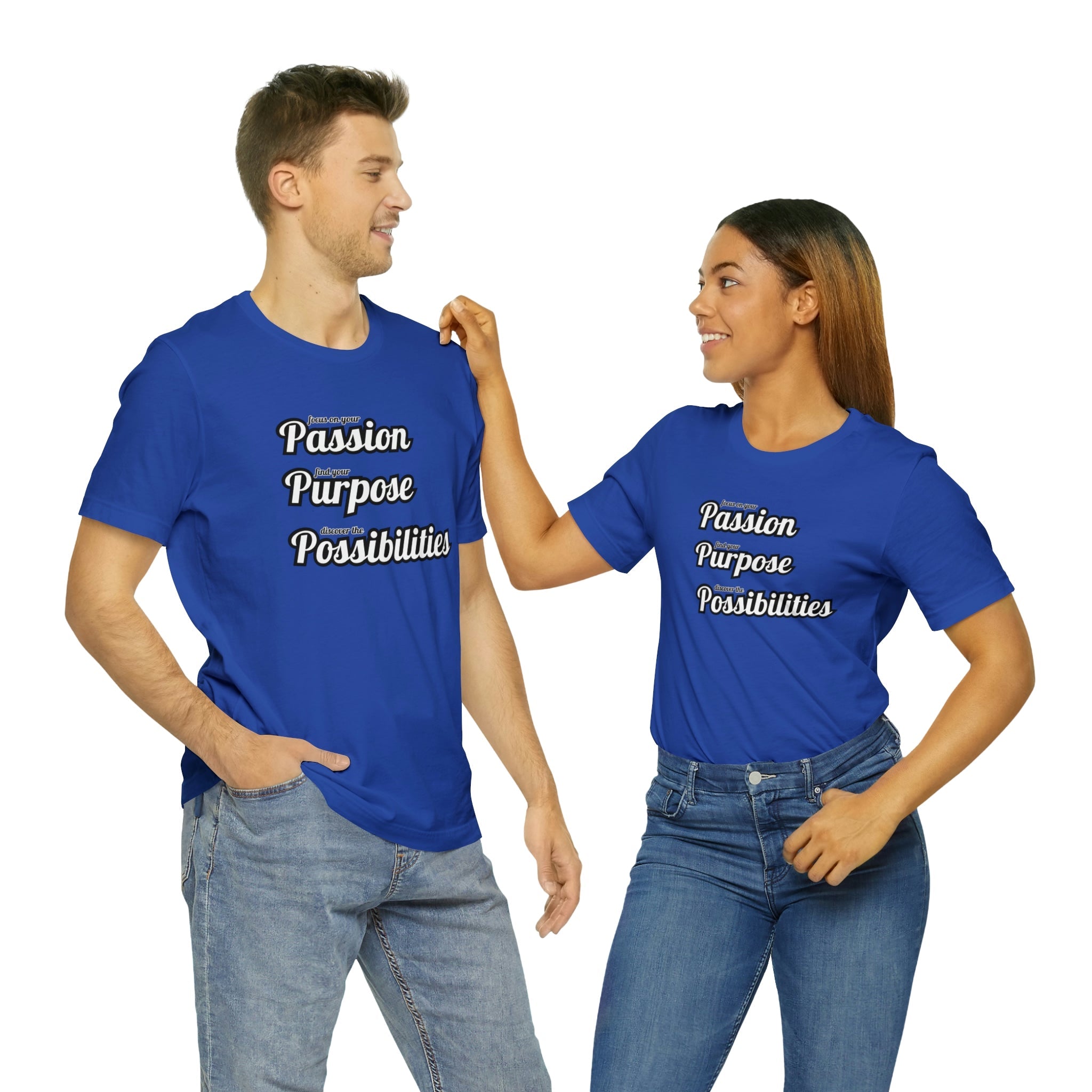 Focus on Passion, Find Purpose, Discover Possibilities Unisex Tee - The Kindness Cause
