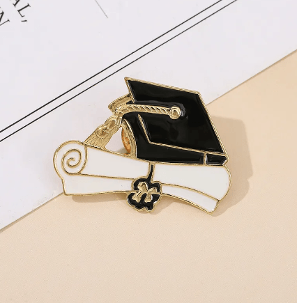 Graduation Hat Enamel Pin - The Kindness Cause