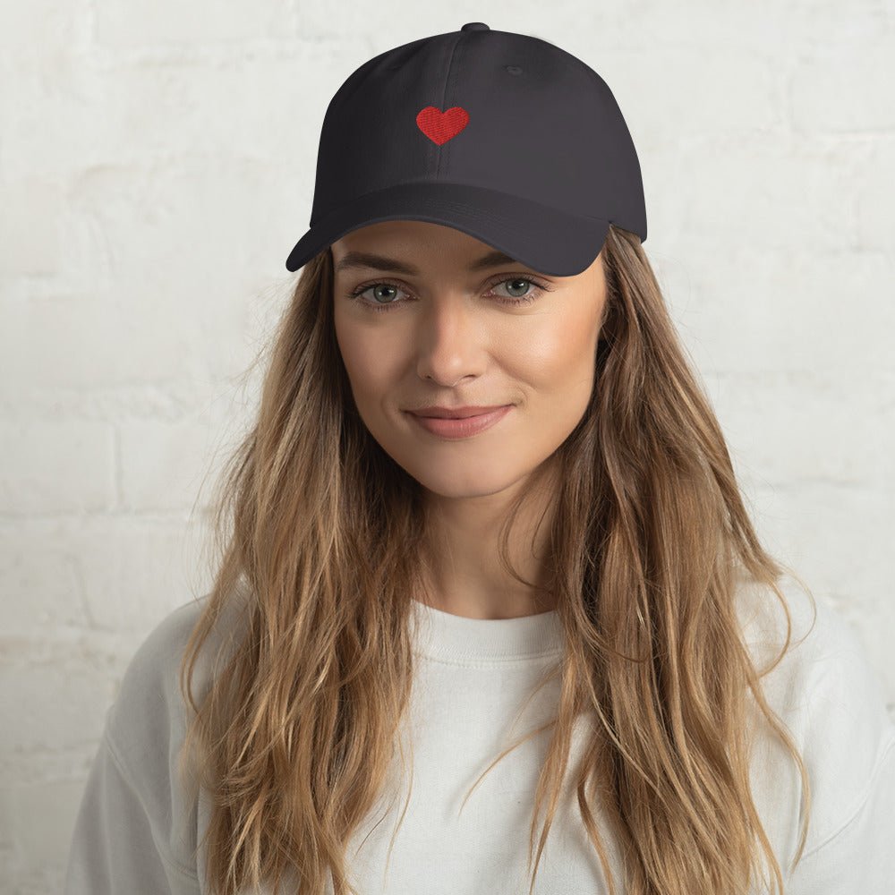 Heart Embroidered Unisex Dad Hat - The Kindness Cause