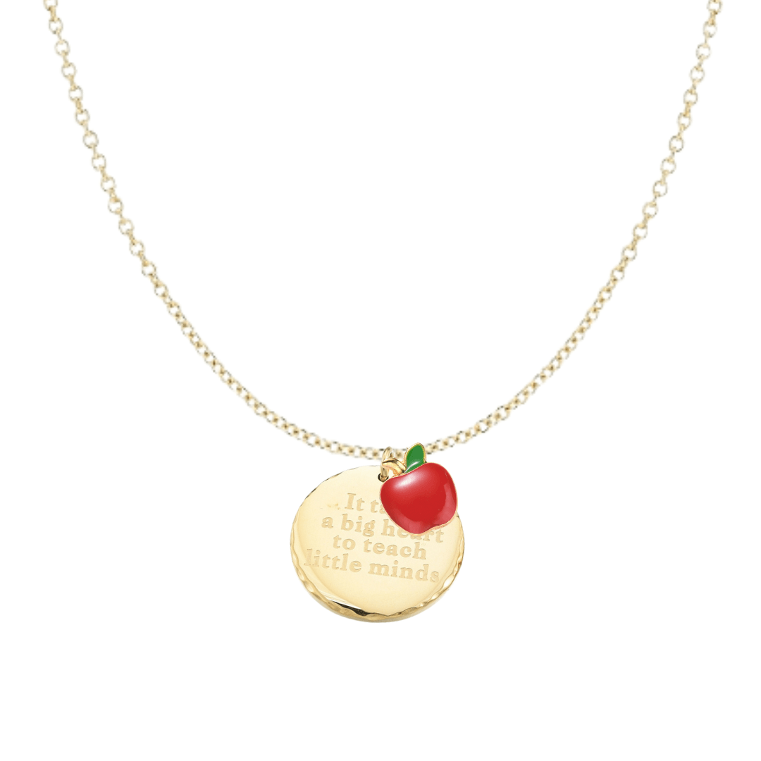 It Takes A Big Heart To Teach Little Minds Teacher Necklace - The Kindness Cause