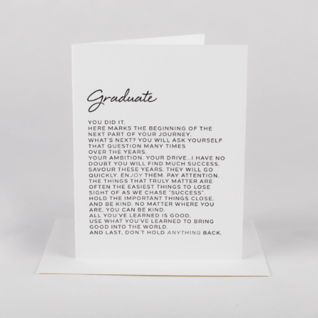 Letter to Graduate Greeting Card - The Kindness Cause