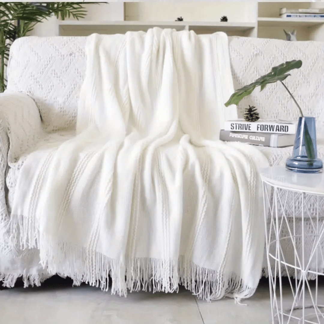 Lightweight Soft Knitted Cozy Throw Blanket - The Kindness Cause