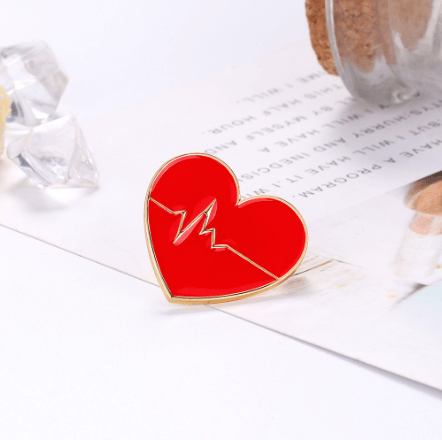 Medical Heart Enamel Pin - The Kindness Cause