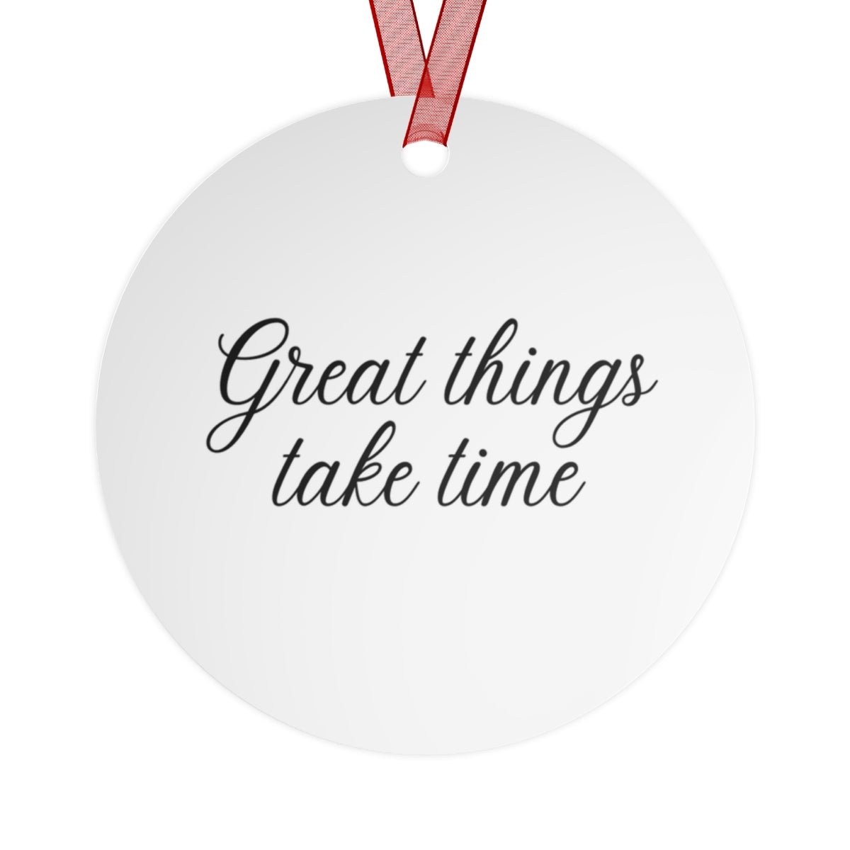 Never Give Up Ever Metal Keepsake & Ornament - The Kindness Cause