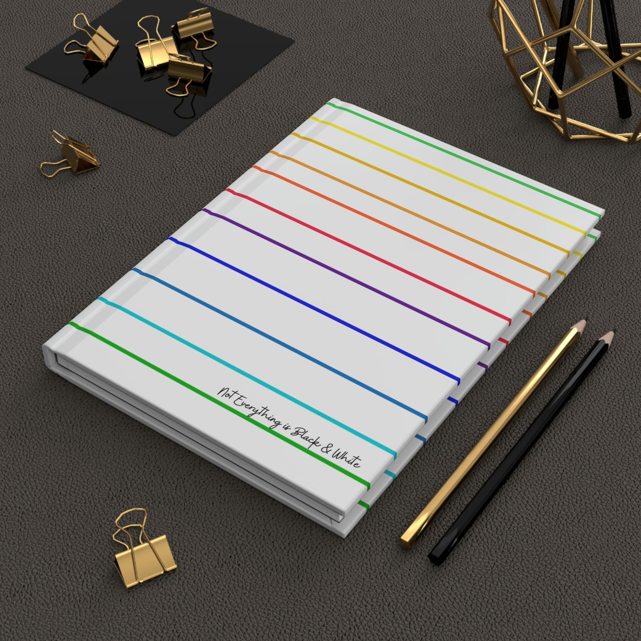 Not Everything Is Black & White Hardcover Matte Journal - The Kindness Cause