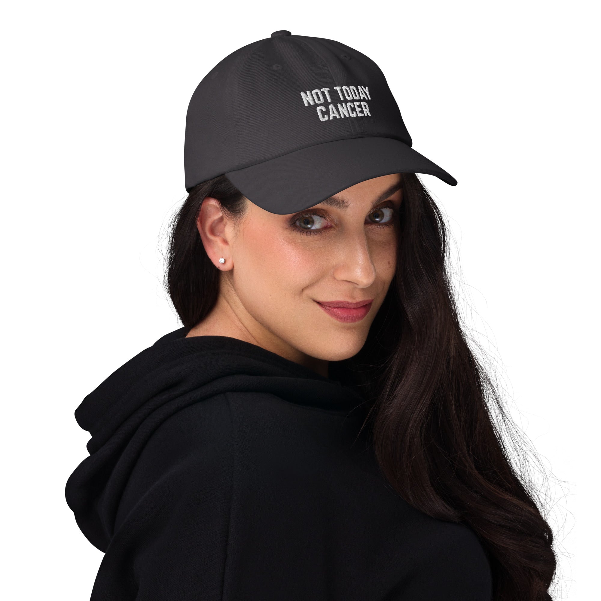 Not Today Cancer Embroidered Dad Hat - The Kindness Cause