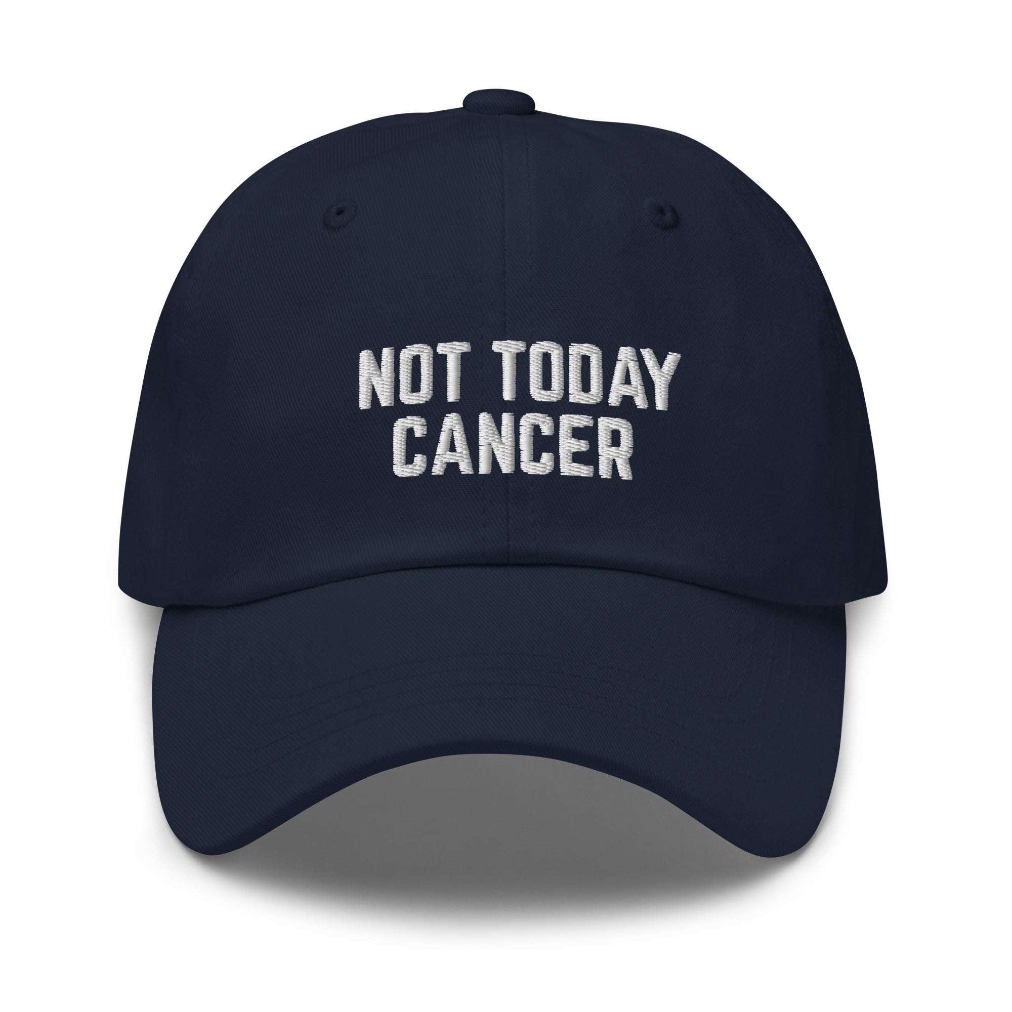Not Today Cancer Embroidered Dad Hat - The Kindness Cause