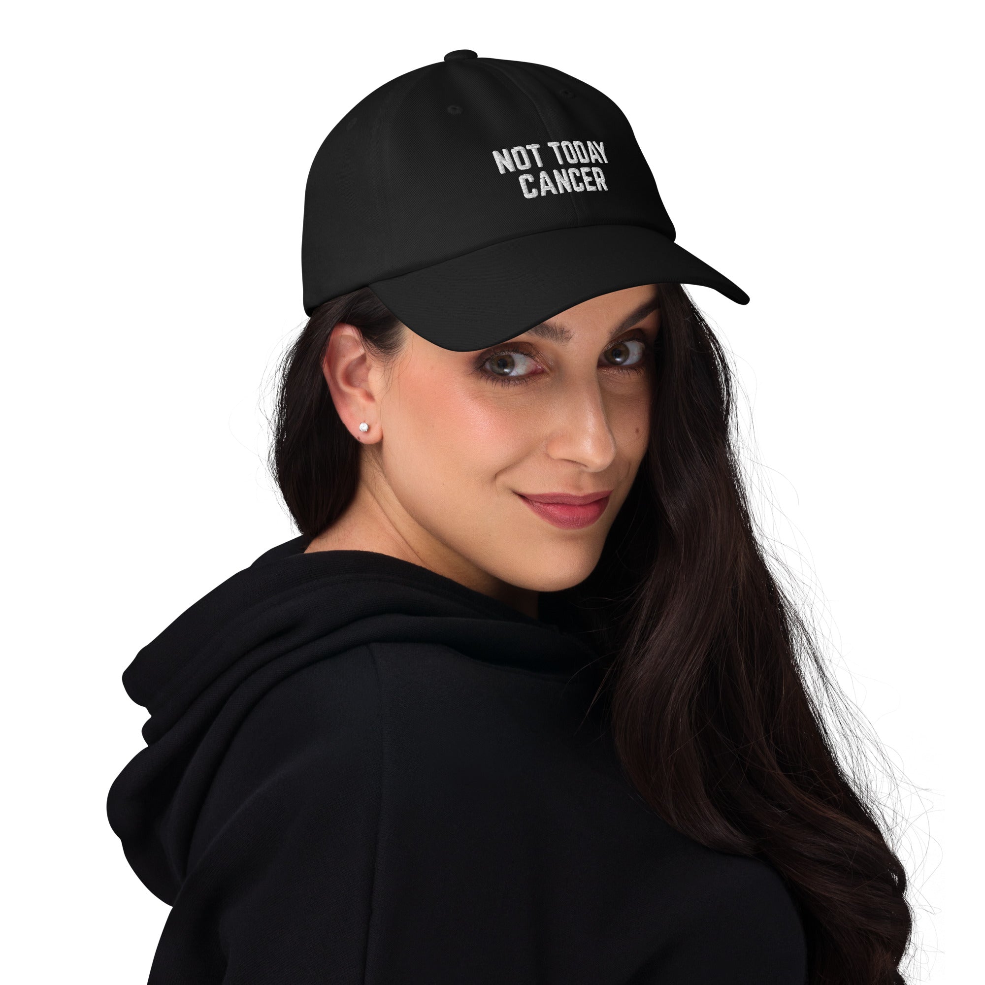 Not Today Cancer Embroidered Dad Hat - The Kindness Cause