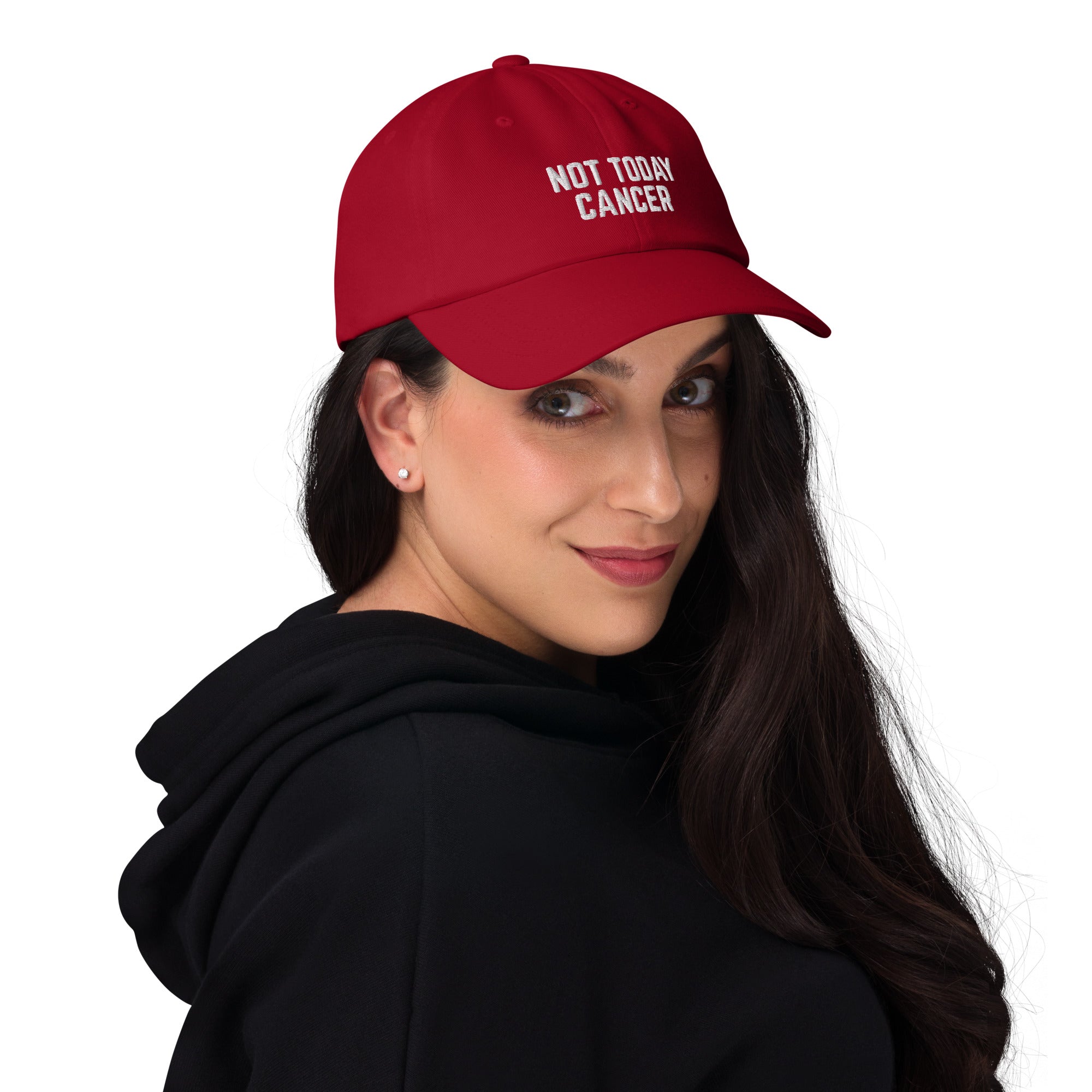 Not Today Cancer Embroidered Dad Hat - The Kindness Cause