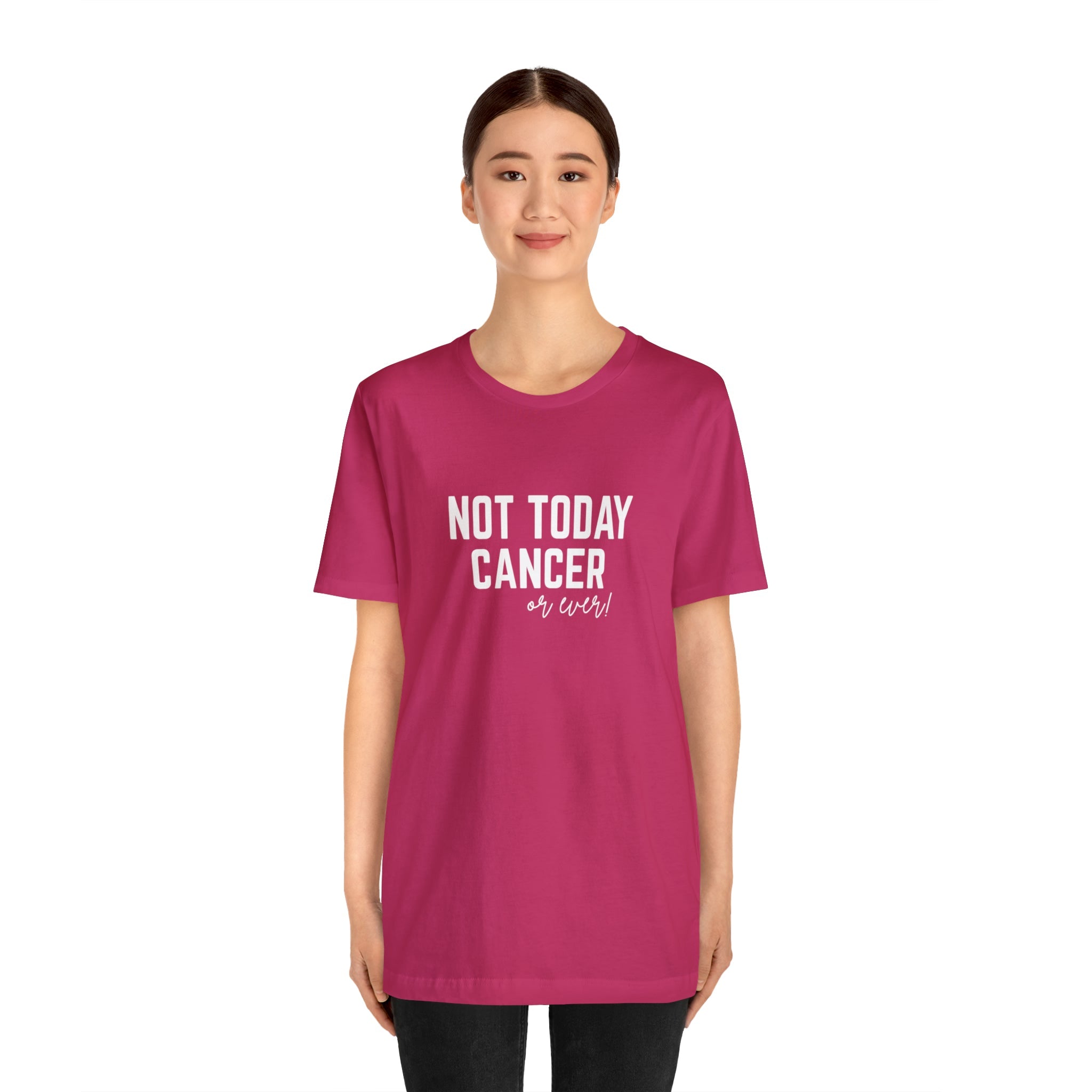 Not Today Cancer Unisex Jersey Short Sleeve Tee - The Kindness Cause
