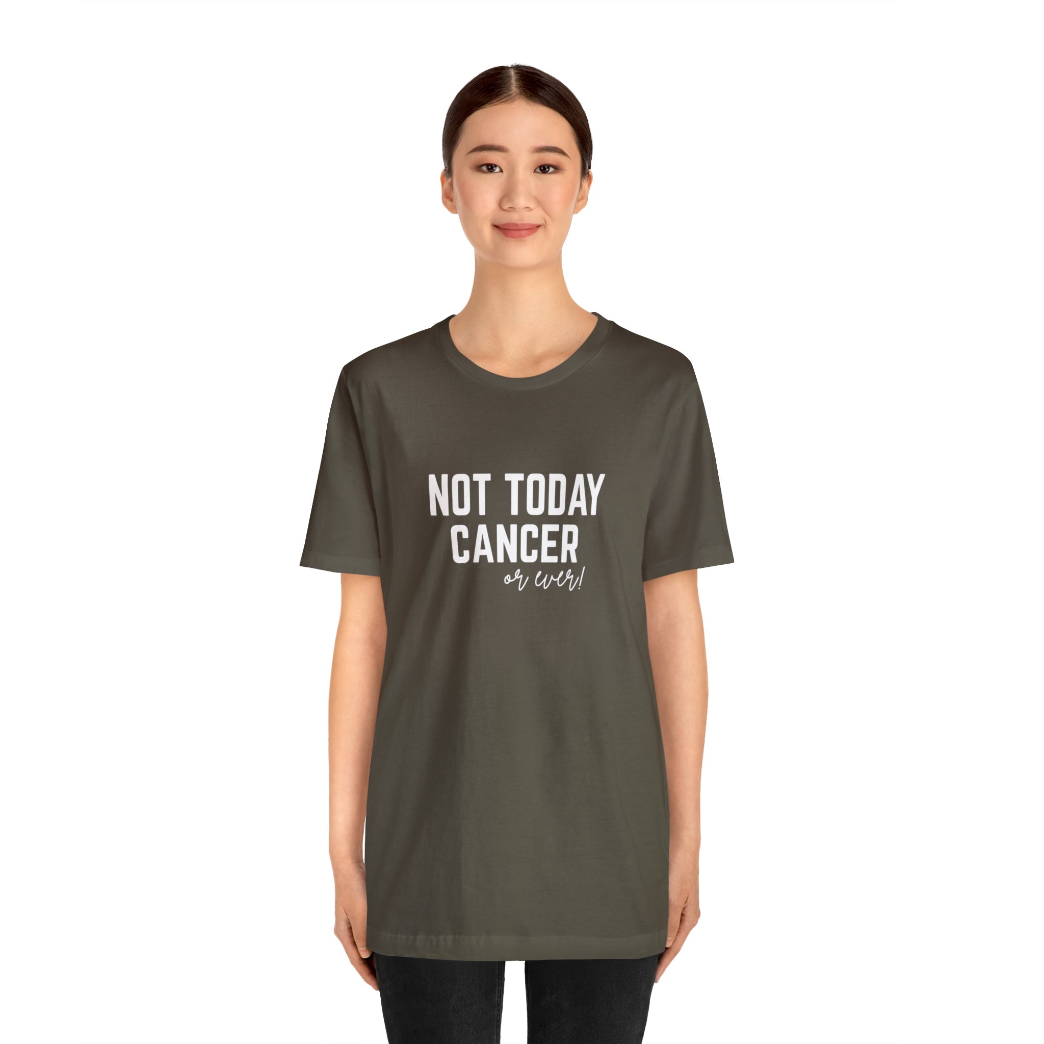 Not Today Cancer Unisex Jersey Short Sleeve Tee - The Kindness Cause