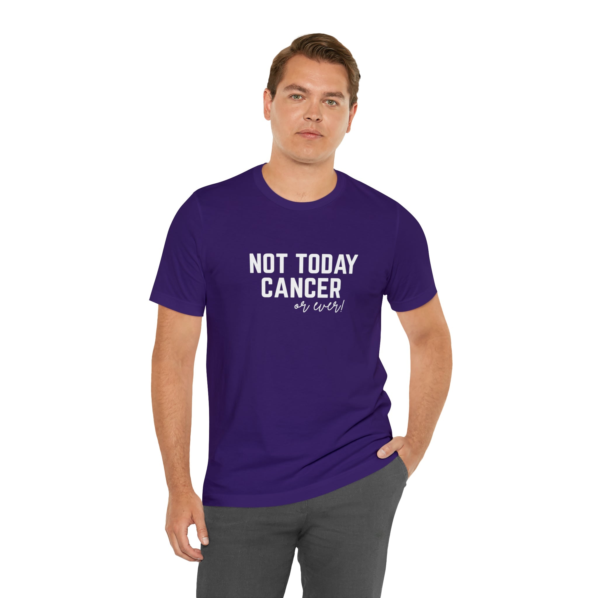 Not Today Cancer Unisex Jersey Short Sleeve Tee - The Kindness Cause