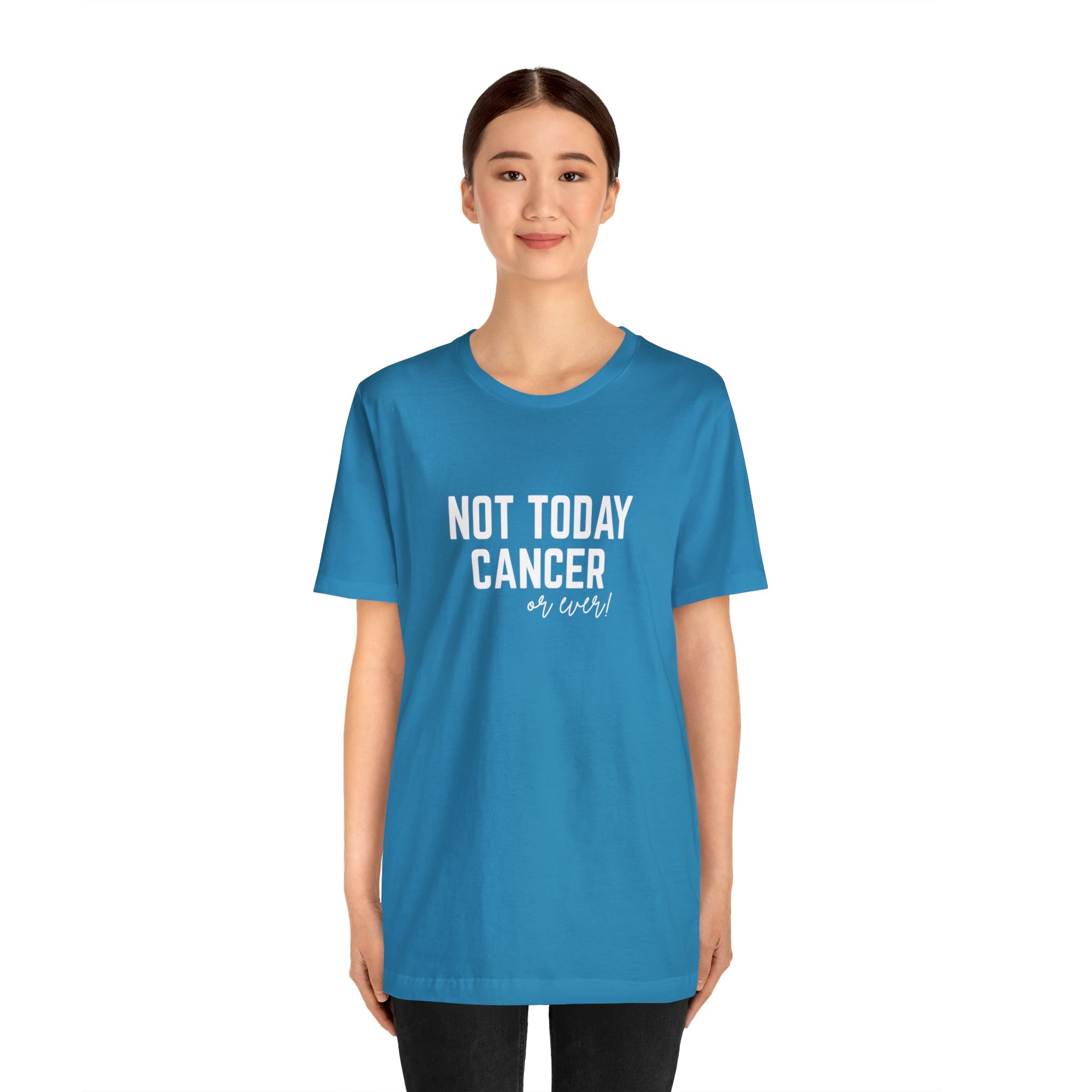 Not Today Cancer Unisex Jersey Short Sleeve Tee - The Kindness Cause