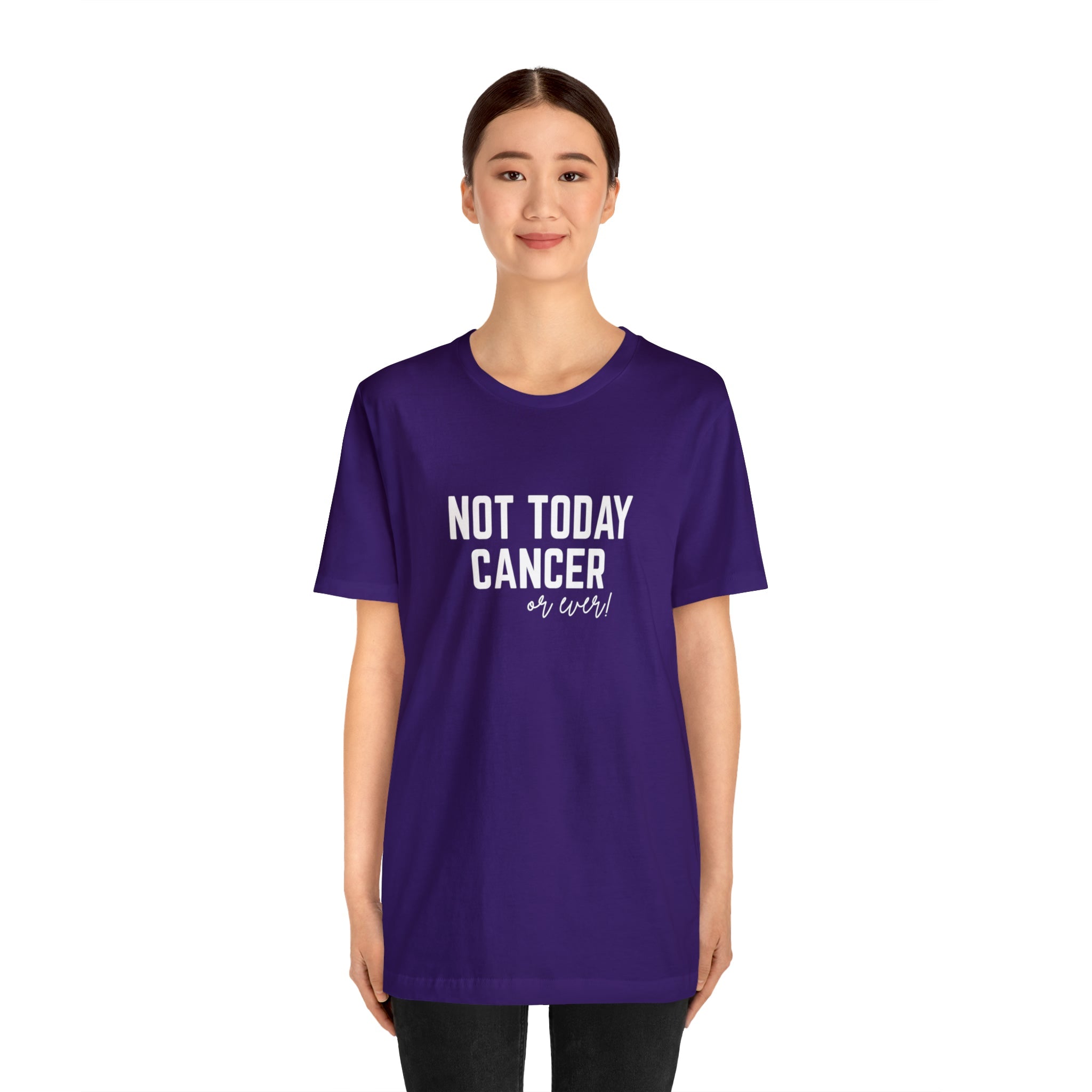 Not Today Cancer Unisex Jersey Short Sleeve Tee - The Kindness Cause