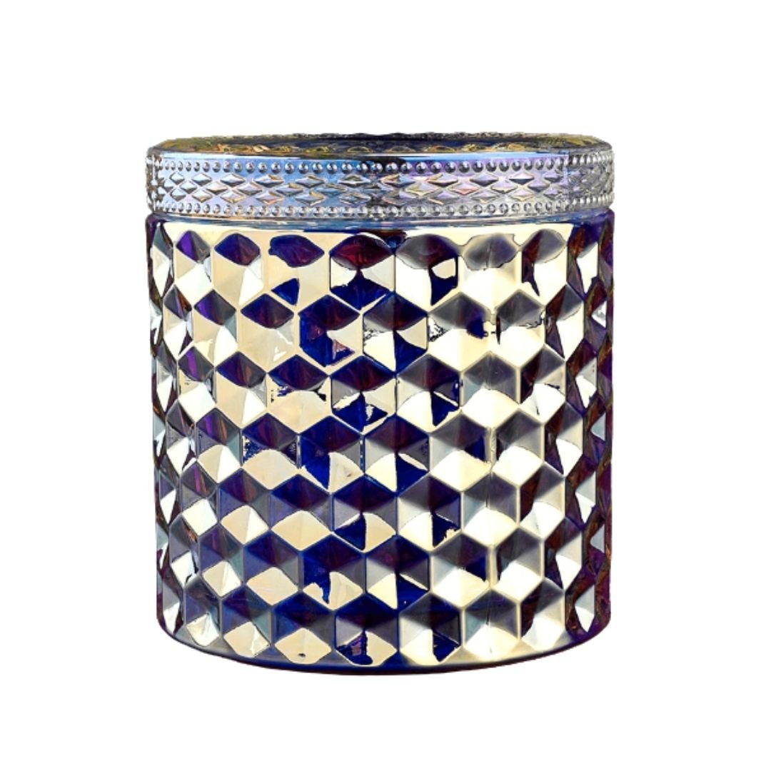 Painted Lantern Boudoir Collection Iridescent Faceted Welcome Home 12.5oz Candle - The Kindness Cause