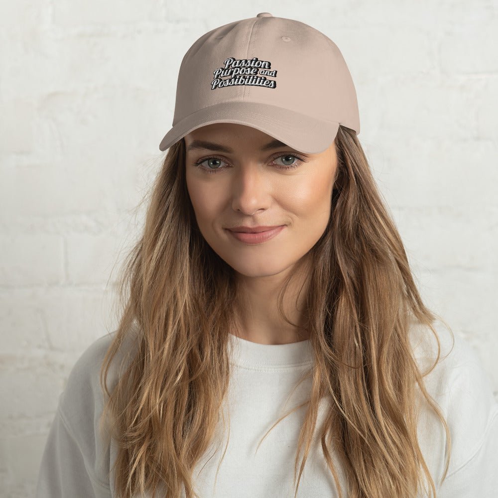 Passion Purpose and Possibilities Embroidered Dad Hat - The Kindness Cause