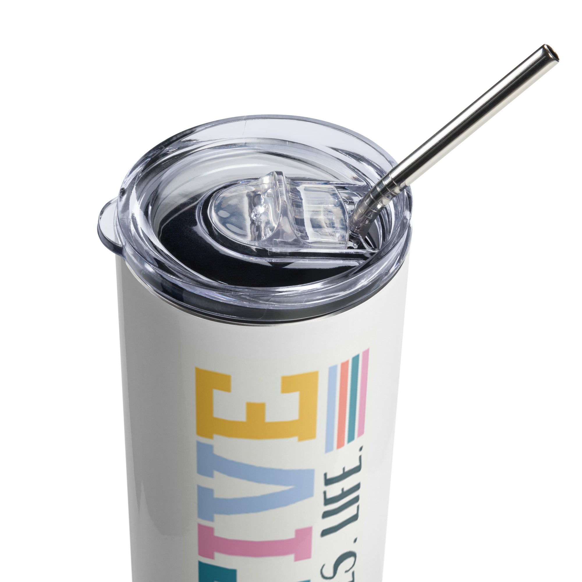 Positive Mind Vibes Life Stainless Steel Tumbler - The Kindness Cause