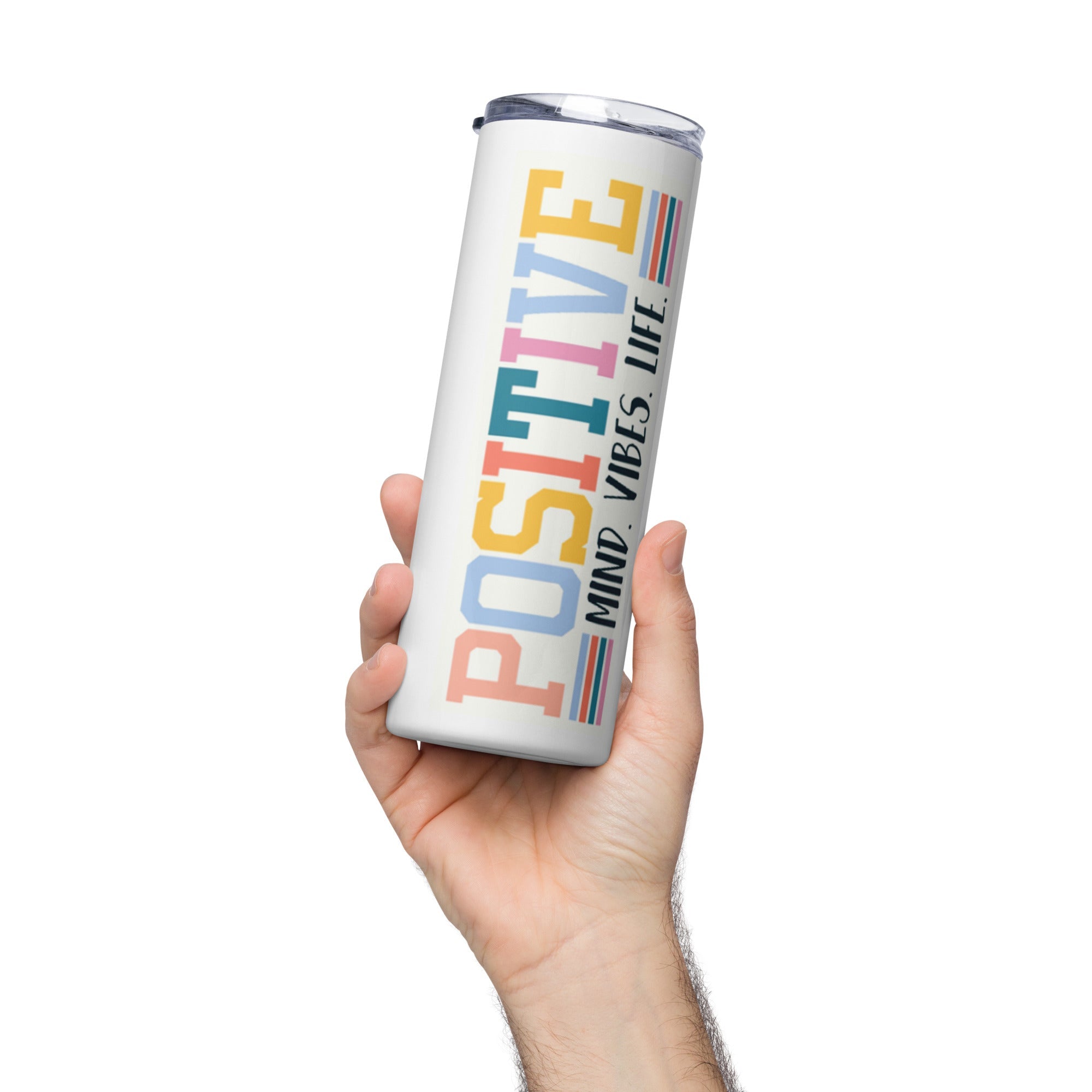 Positive Mind Vibes Life Stainless Steel Tumbler - The Kindness Cause