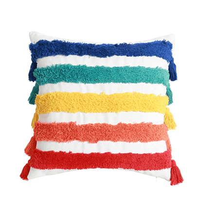 Pride Rainbow Textured Throw Pillow Cover - The Kindness Cause