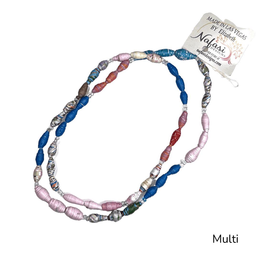Refugee Made Paper Bead Necklaces - The Kindness Cause