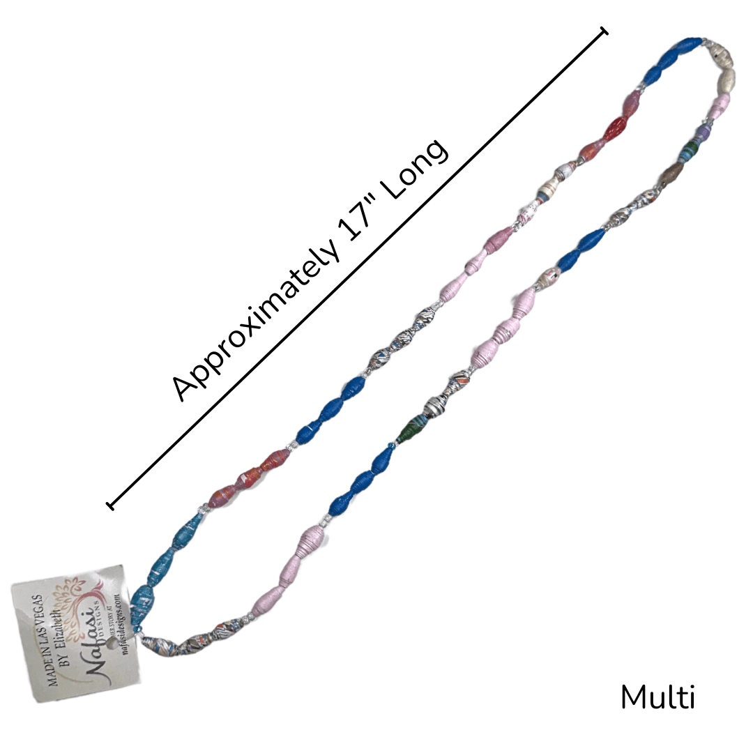 Refugee Made Paper Bead Necklaces - The Kindness Cause