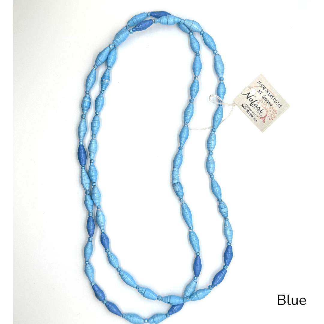 Refugee Made Paper Bead Necklaces - The Kindness Cause