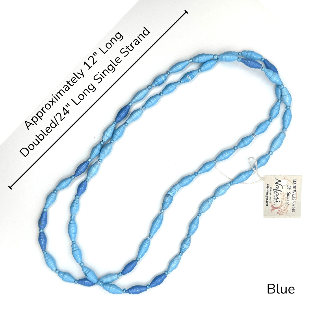 Refugee Made Paper Bead Necklaces - The Kindness Cause