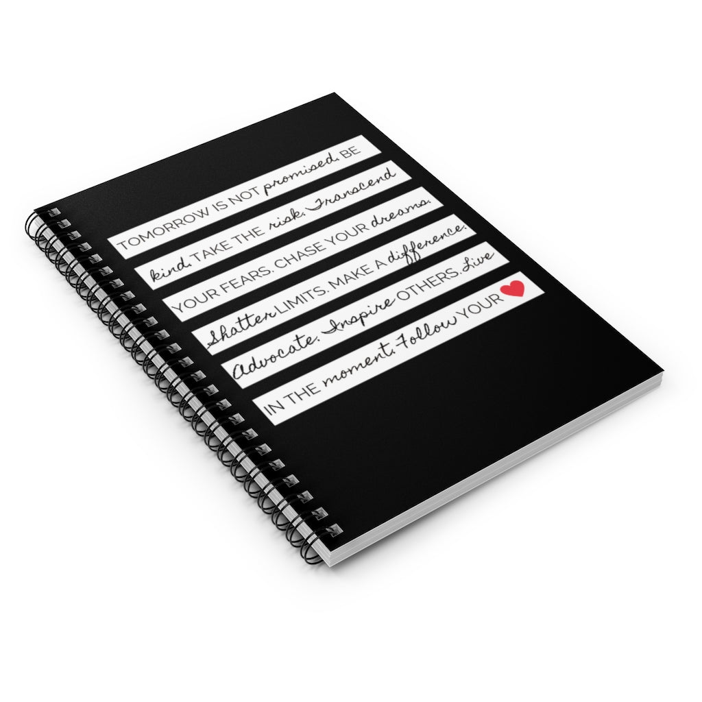 Rules to Live By Spiral Notebook - The Kindness Cause