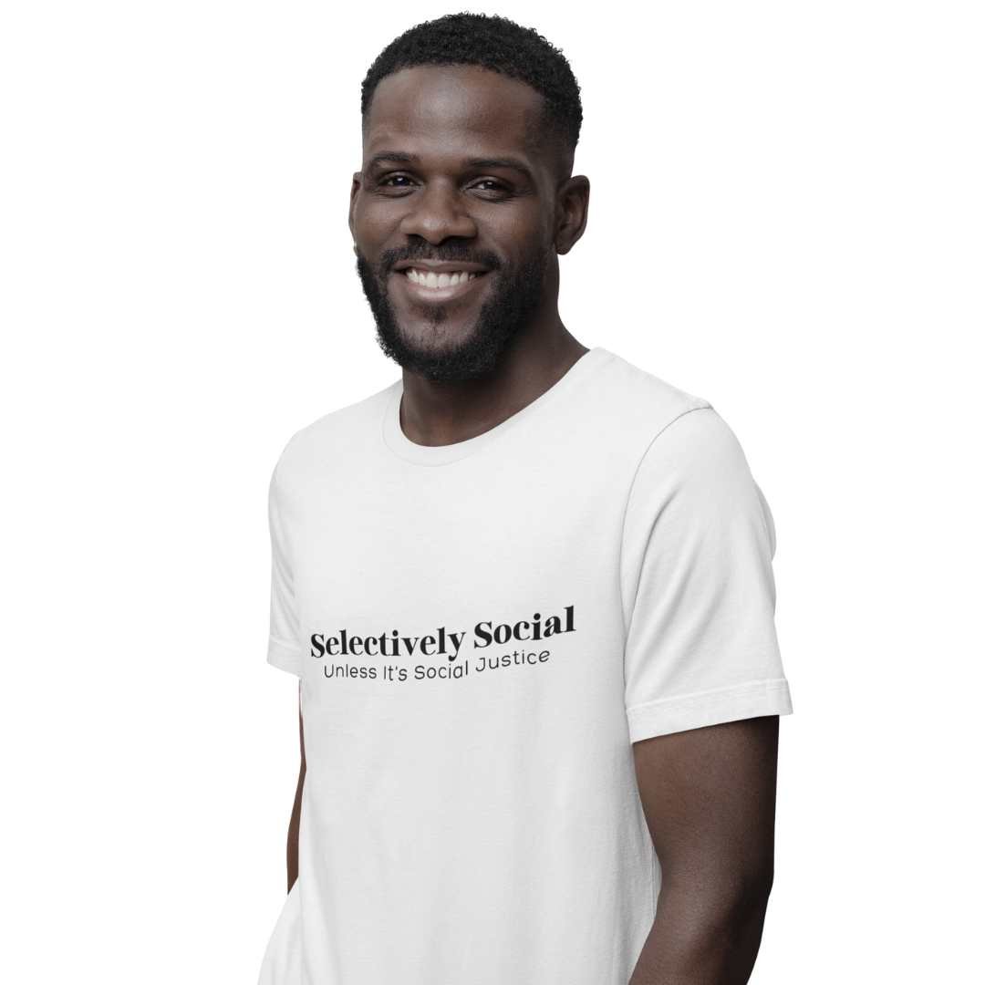 Selectively Social Black Print Unisex T-shirt - The Kindness Cause