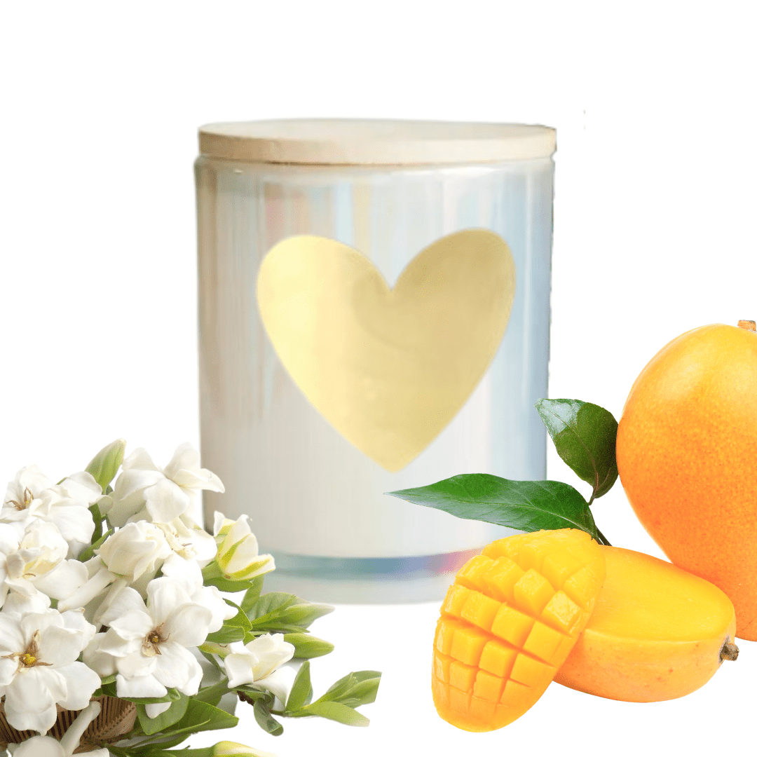 The Kindness Candle - Mango Gardenia 7.5 oz Iridescent Candle - The Kindness Cause