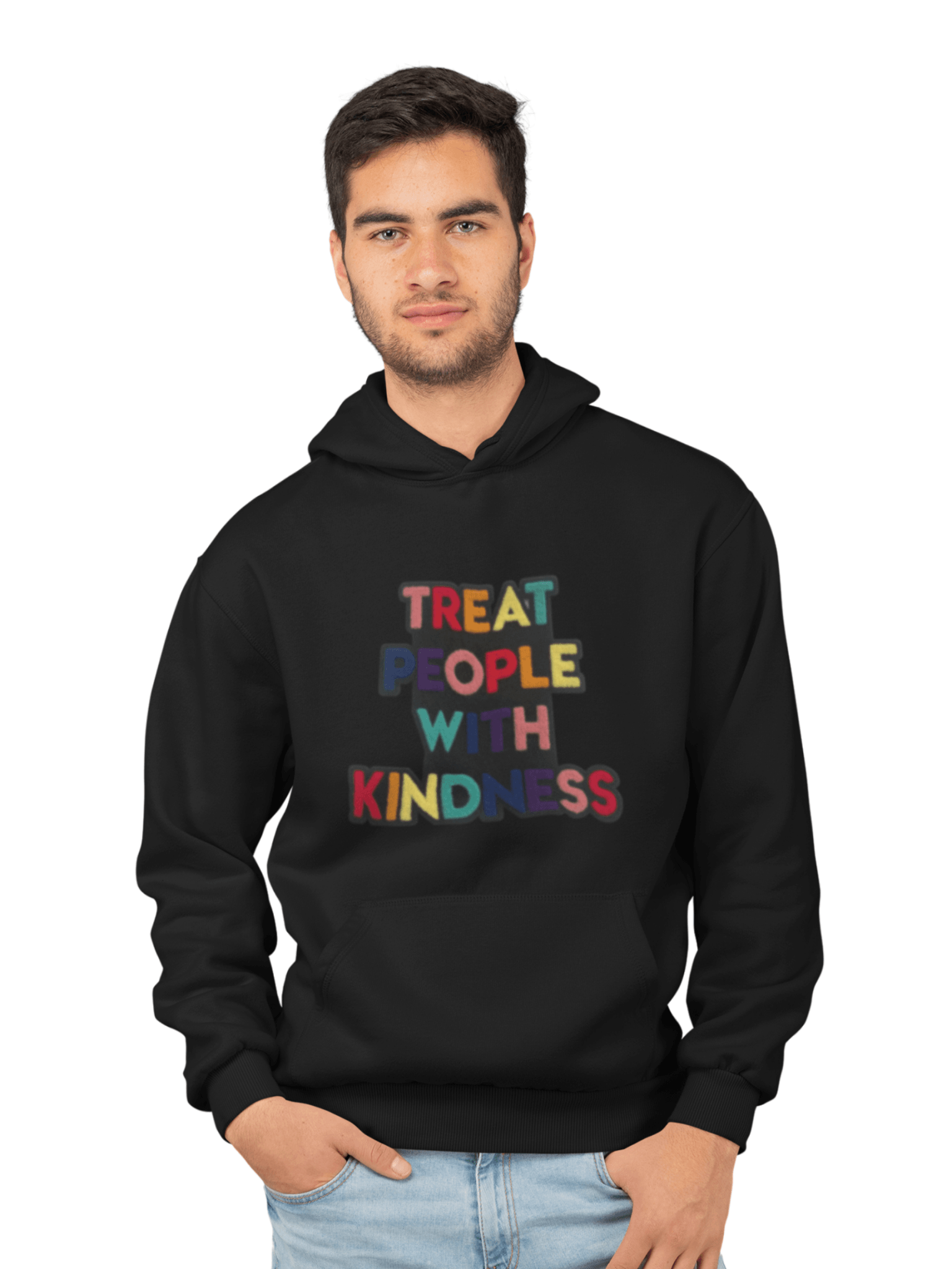 Treat People with Kindness Chenille Patch Unisex Hoodie - The Kindness Cause