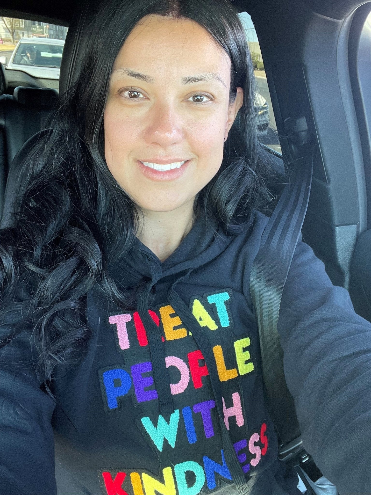Treat People with Kindness Chenille Patch Unisex Hoodie - The Kindness Cause