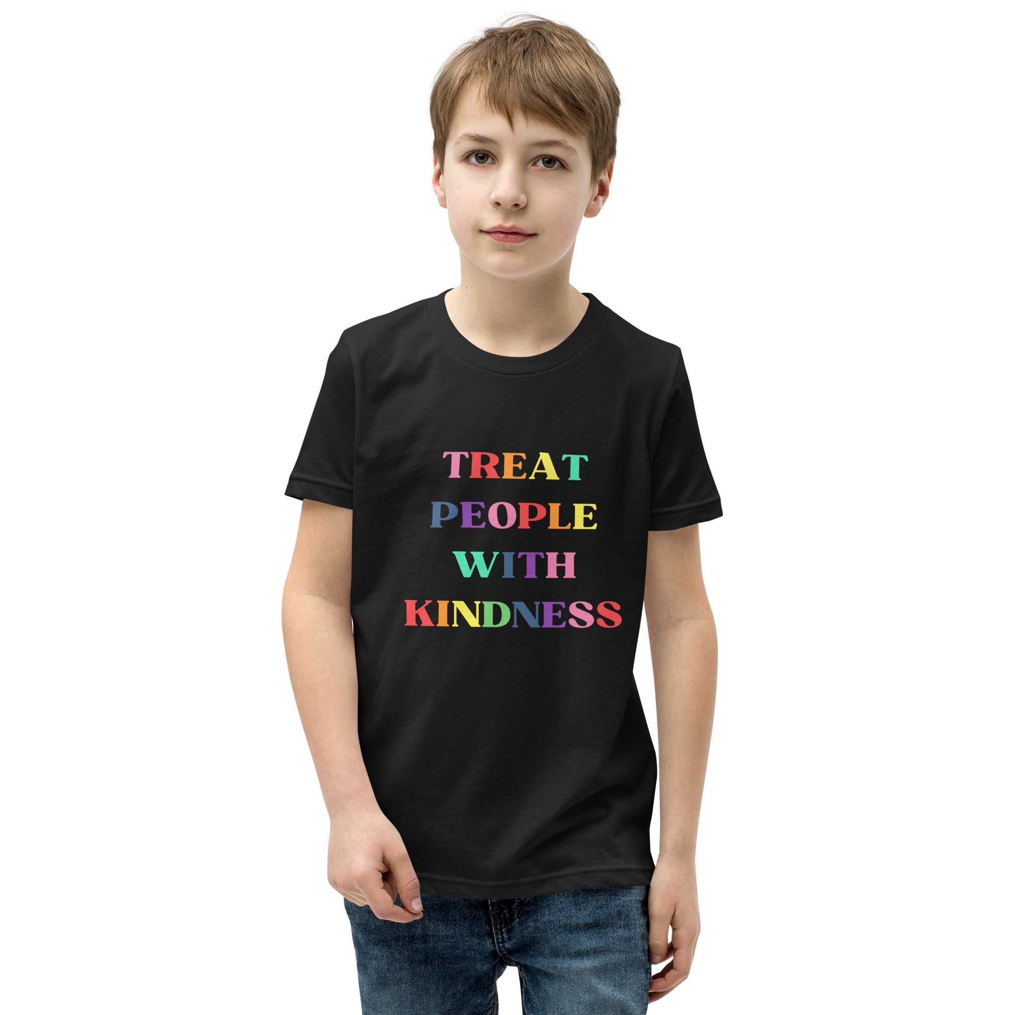 Treat People with Kindness Printed Youth Short Sleeve T-Shirt - The Kindness Cause