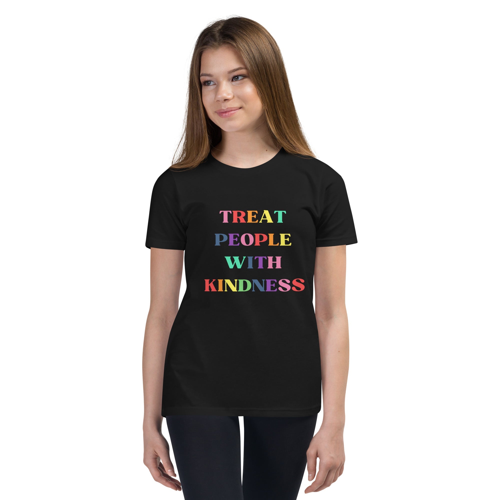 Treat People with Kindness Printed Youth Short Sleeve T-Shirt - The Kindness Cause