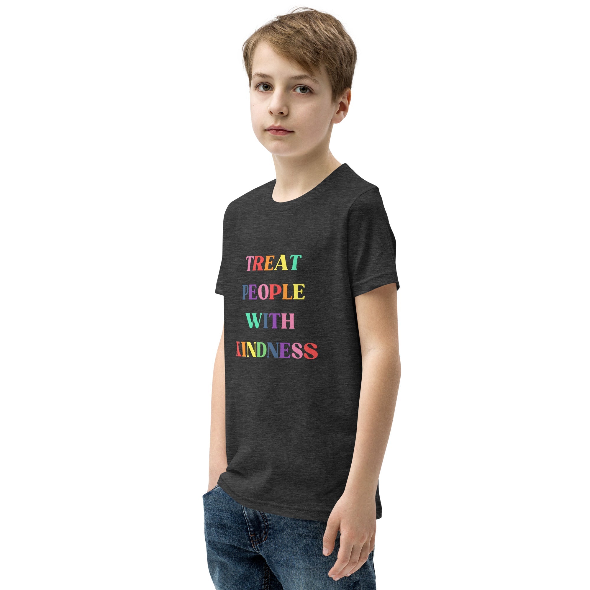 Treat People with Kindness Printed Youth Short Sleeve T-Shirt - The Kindness Cause