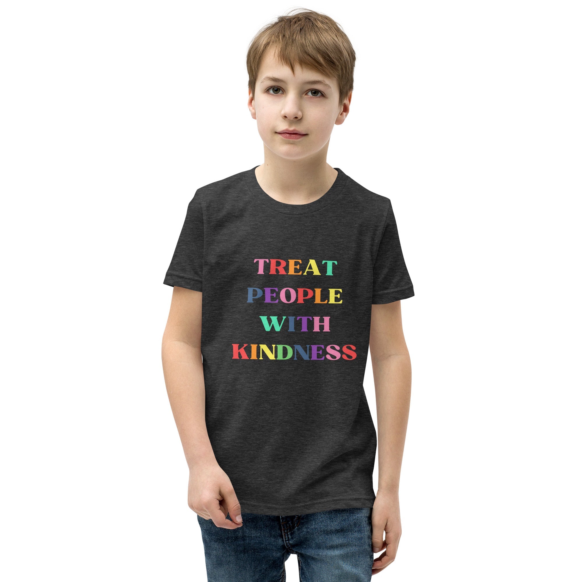 Treat People with Kindness Printed Youth Short Sleeve T-Shirt - The Kindness Cause