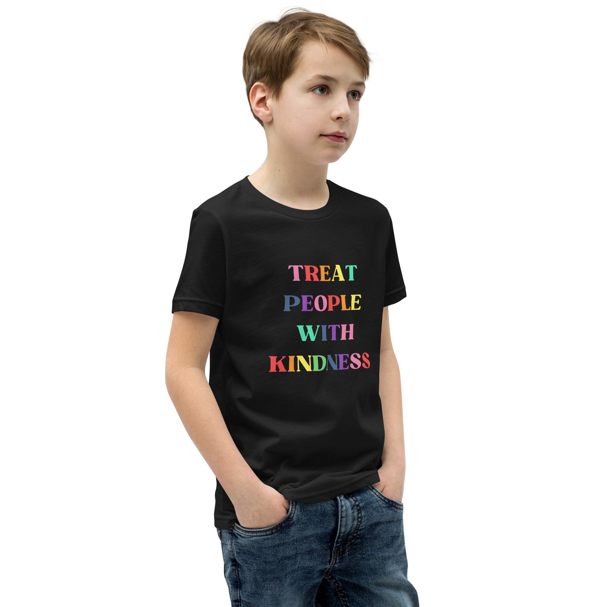 Treat People with Kindness Printed Youth Short Sleeve T-Shirt - The Kindness Cause