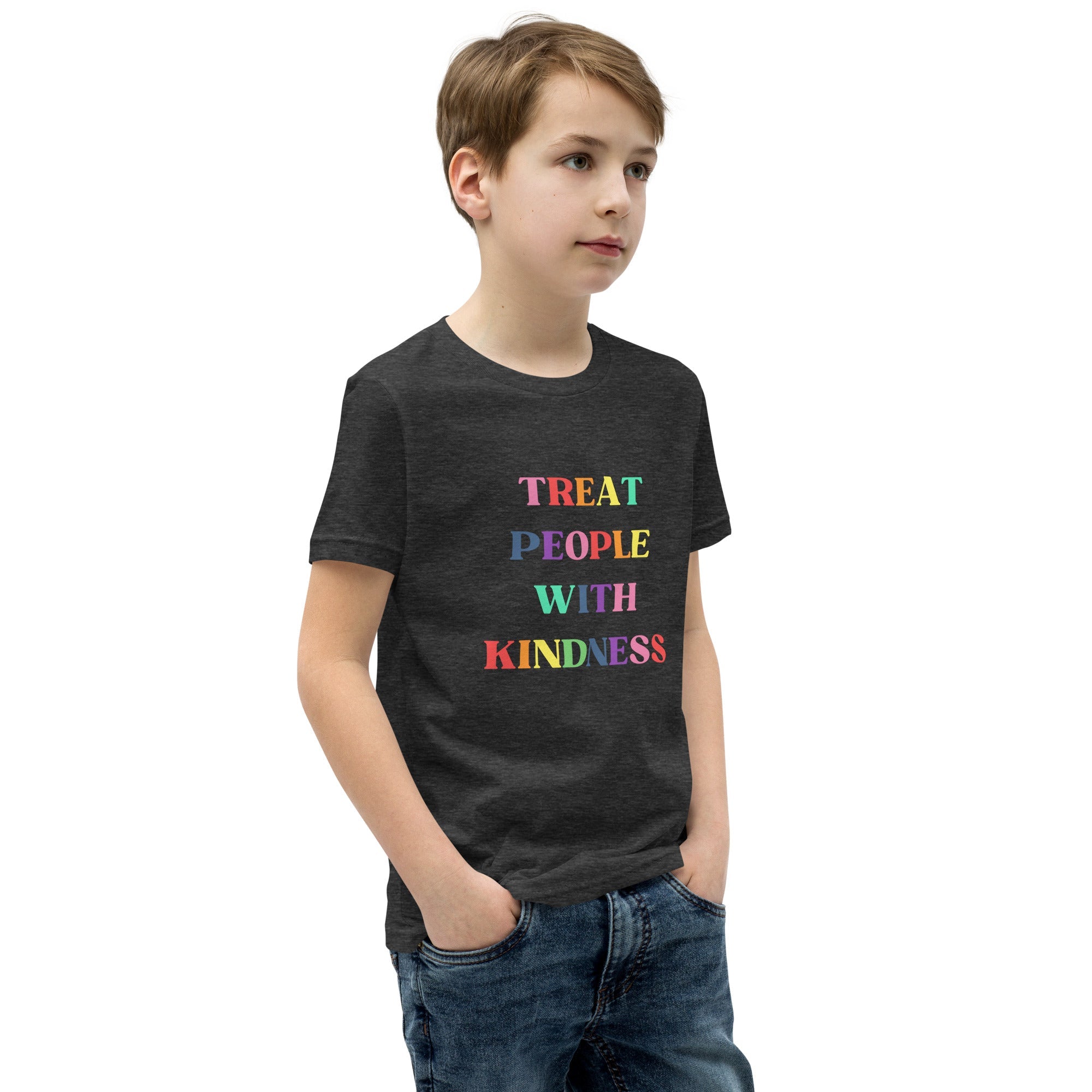 Treat People with Kindness Printed Youth Short Sleeve T-Shirt - The Kindness Cause