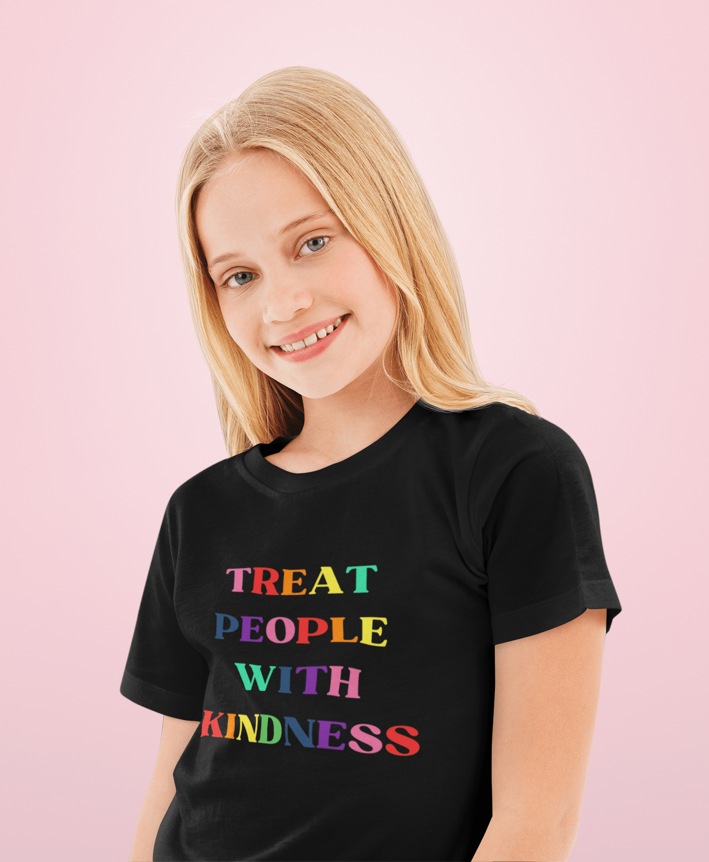 Treat People with Kindness Printed Youth Short Sleeve T-Shirt - The Kindness Cause
