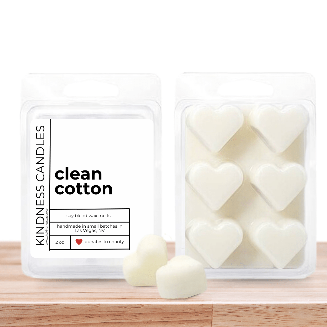 Wax Candle Melts - Clean Cotton - The Kindness Cause