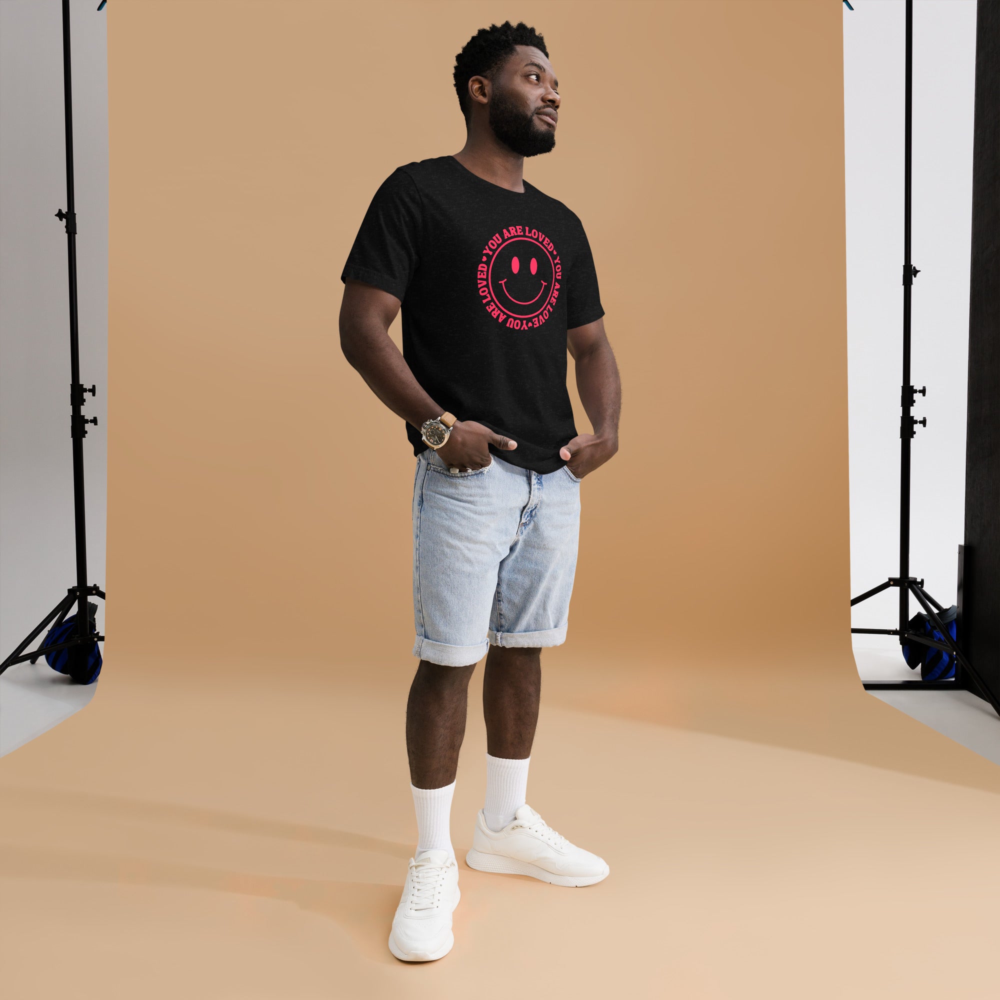 You Are Loved Smiley Face Unisex T-shirt - The Kindness Cause