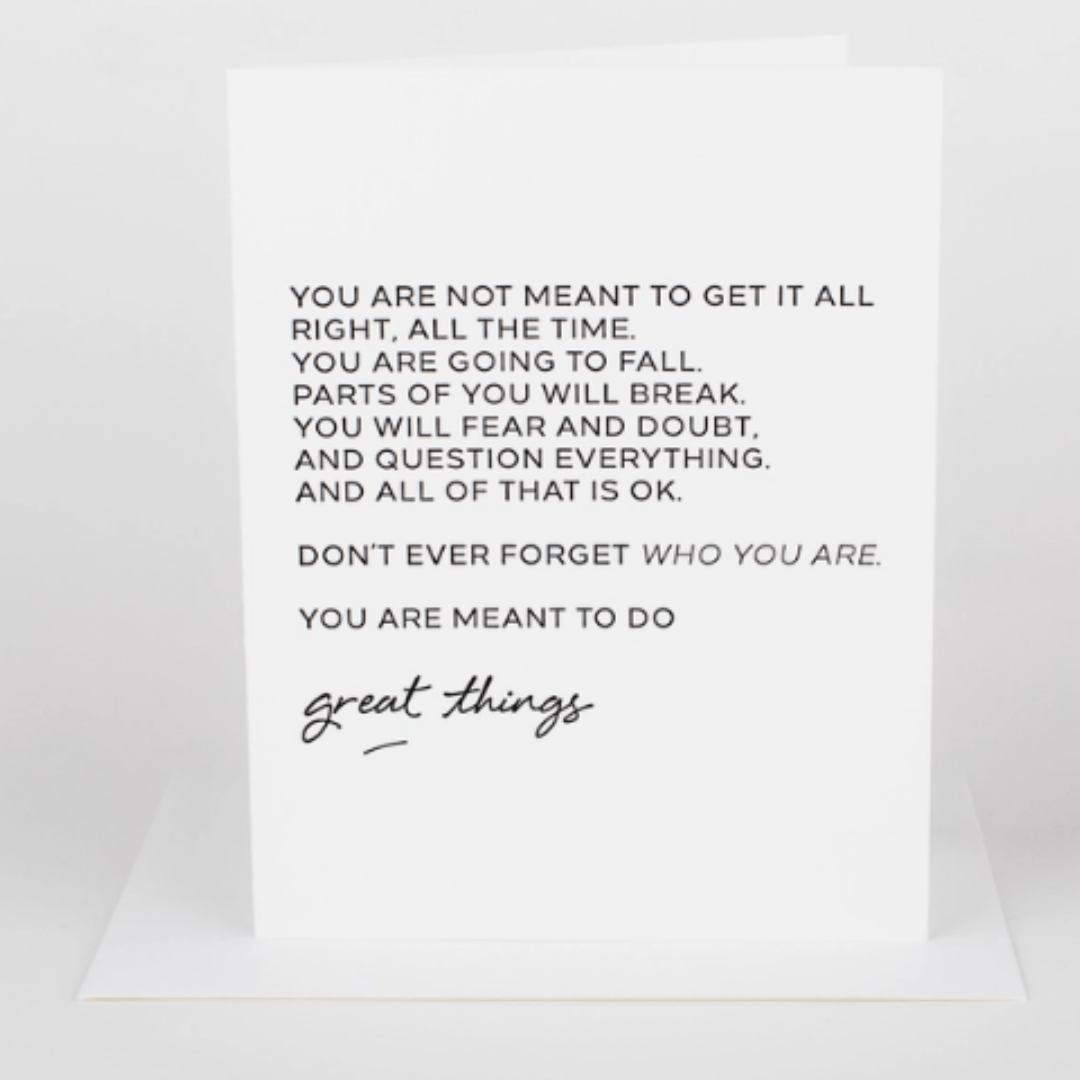 You Are Meant To Do Great Things Greeting Card - The Kindness Cause