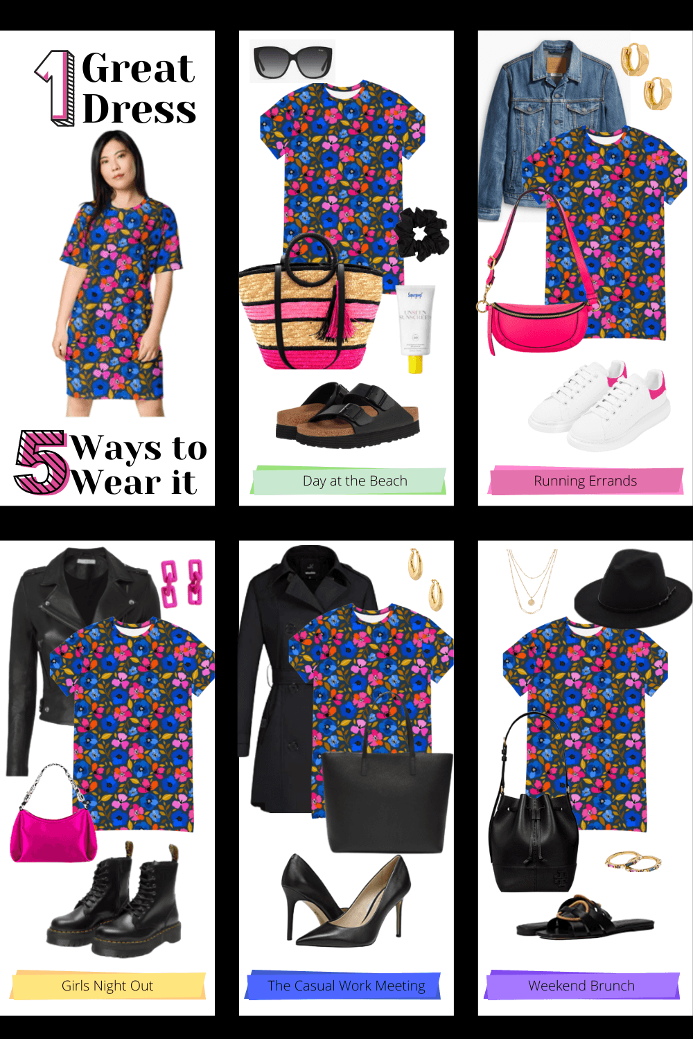 1 Great Dress, 5 Ways To Wear It - The Kindness Cause