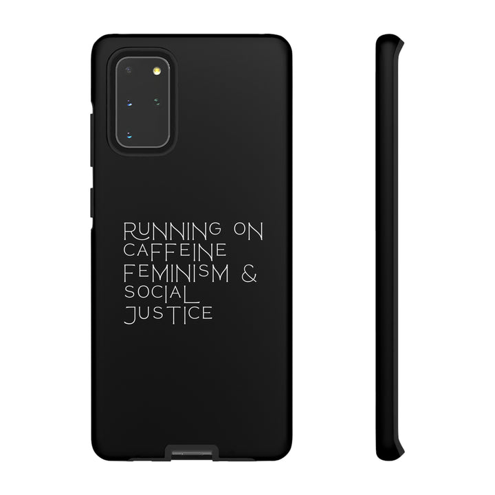 Running on Caffeine Feminism &amp; Social Justice Double Layer Phone Cases
